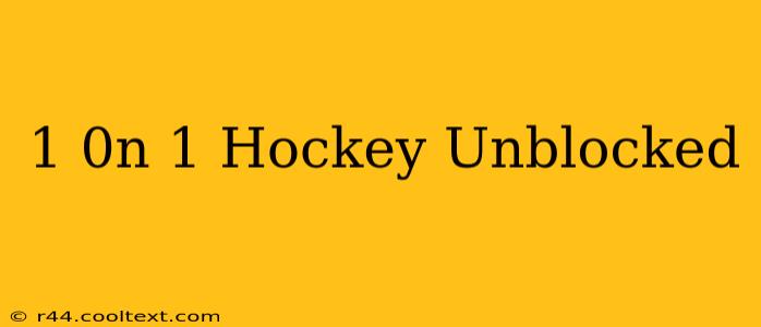 1 0n 1 Hockey Unblocked