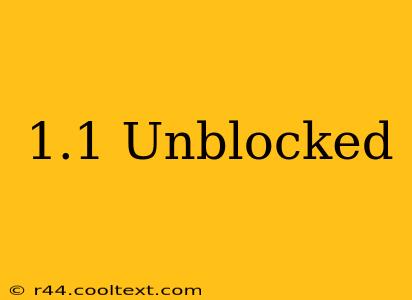 1.1 Unblocked