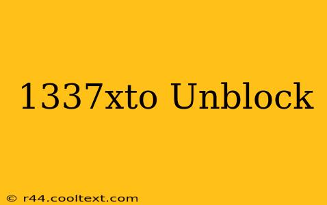 1337xto Unblock