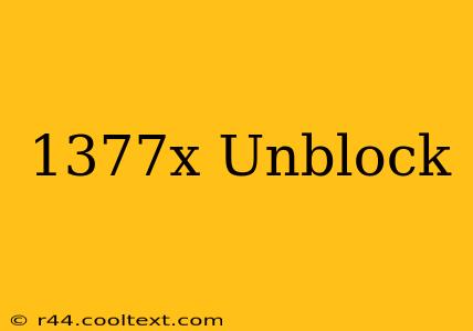 1377x Unblock