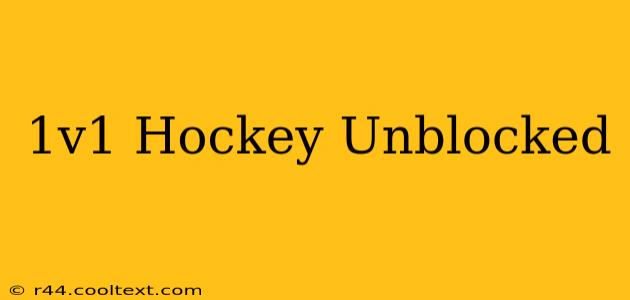 1v1 Hockey Unblocked