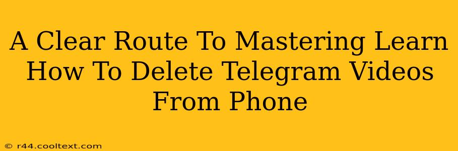 A Clear Route To Mastering Learn How To Delete Telegram Videos From Phone