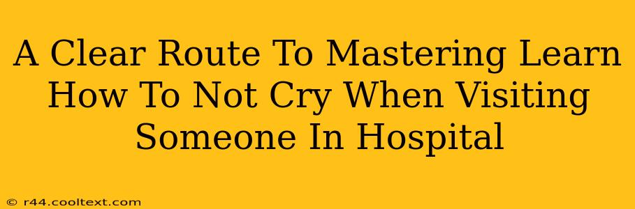 A Clear Route To Mastering Learn How To Not Cry When Visiting Someone In Hospital