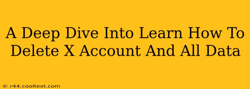 A Deep Dive Into Learn How To Delete X Account And All Data