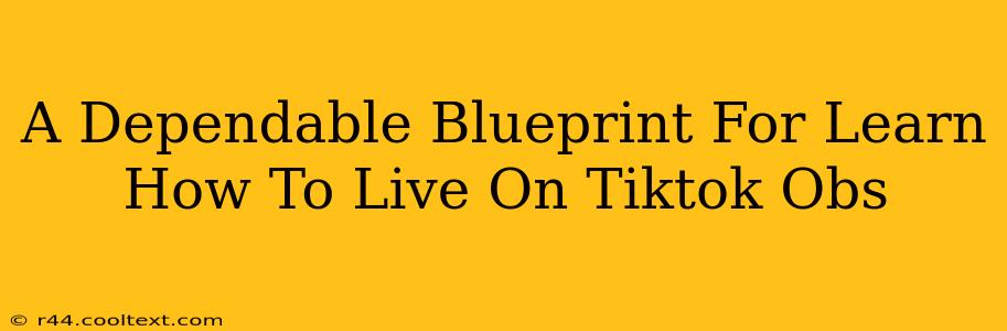 A Dependable Blueprint For Learn How To Live On Tiktok Obs