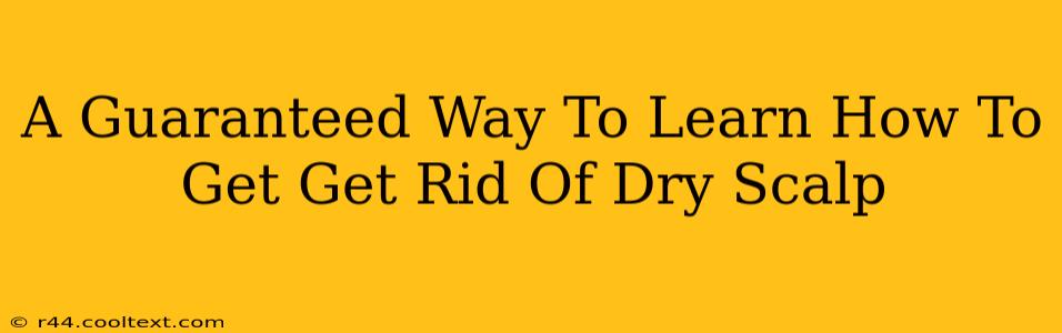 A Guaranteed Way To Learn How To Get Get Rid Of Dry Scalp