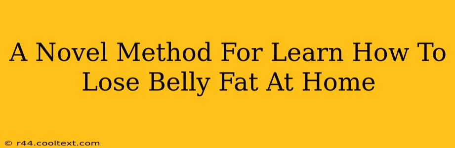 A Novel Method For Learn How To Lose Belly Fat At Home