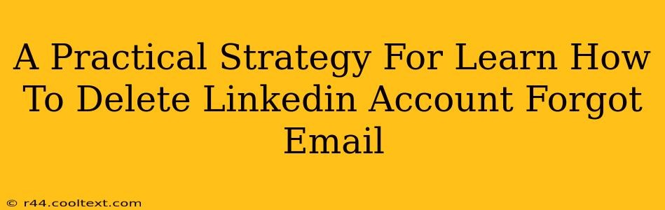 A Practical Strategy For Learn How To Delete Linkedin Account Forgot Email