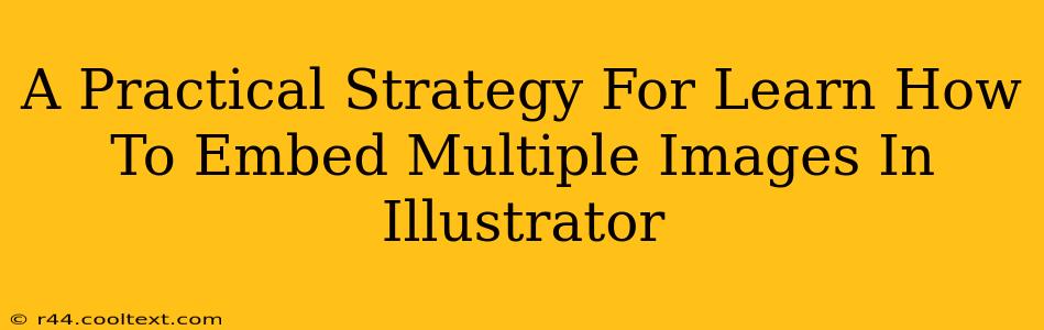 A Practical Strategy For Learn How To Embed Multiple Images In Illustrator