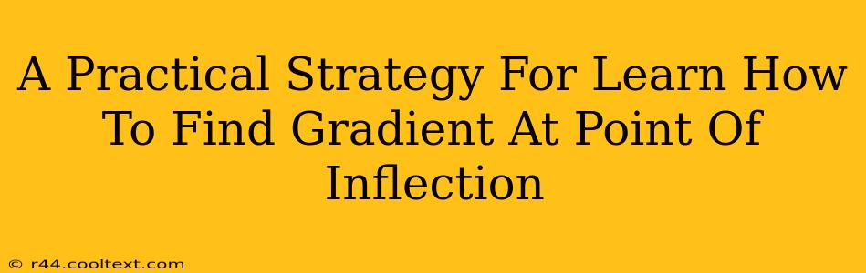 A Practical Strategy For Learn How To Find Gradient At Point Of Inflection