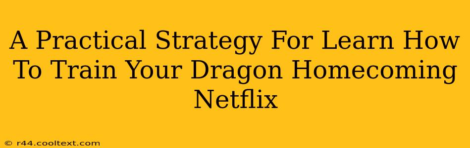 A Practical Strategy For Learn How To Train Your Dragon Homecoming Netflix