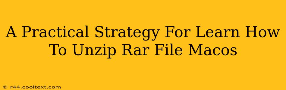 A Practical Strategy For Learn How To Unzip Rar File Macos