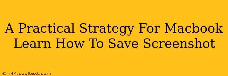 A Practical Strategy For Macbook Learn How To Save Screenshot