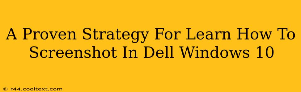 A Proven Strategy For Learn How To Screenshot In Dell Windows 10