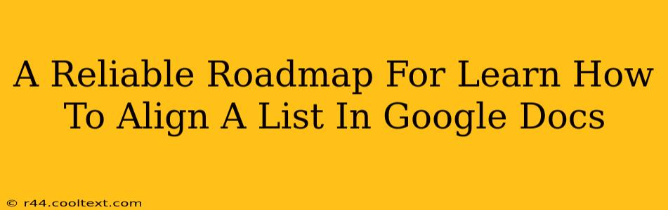 A Reliable Roadmap For Learn How To Align A List In Google Docs