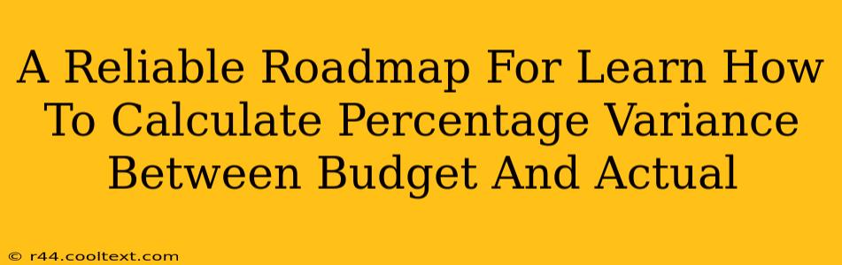 A Reliable Roadmap For Learn How To Calculate Percentage Variance Between Budget And Actual