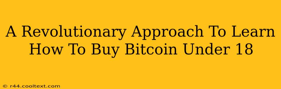 A Revolutionary Approach To Learn How To Buy Bitcoin Under 18