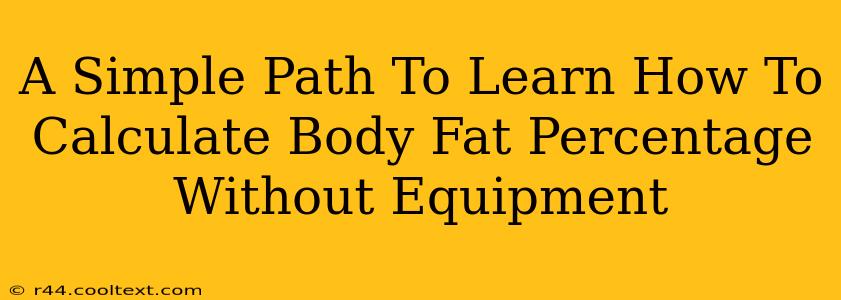 A Simple Path To Learn How To Calculate Body Fat Percentage Without Equipment