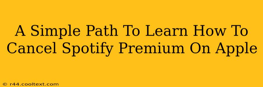 A Simple Path To Learn How To Cancel Spotify Premium On Apple