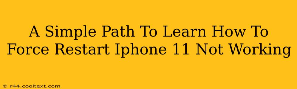 A Simple Path To Learn How To Force Restart Iphone 11 Not Working