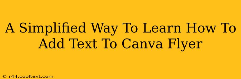 A Simplified Way To Learn How To Add Text To Canva Flyer