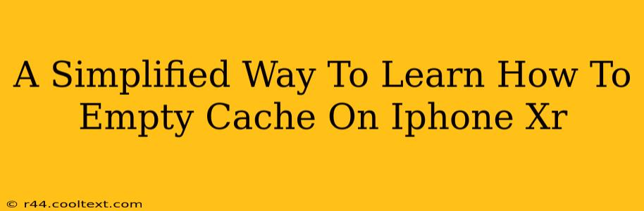 A Simplified Way To Learn How To Empty Cache On Iphone Xr