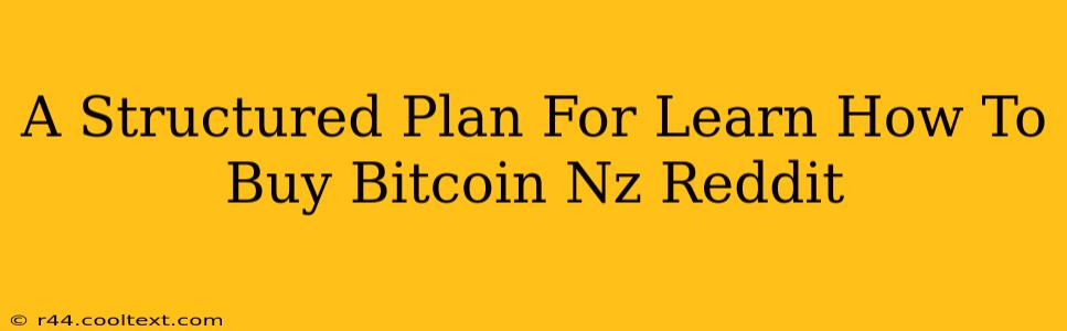 A Structured Plan For Learn How To Buy Bitcoin Nz Reddit