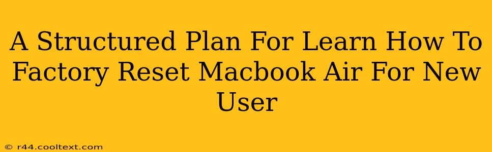 A Structured Plan For Learn How To Factory Reset Macbook Air For New User