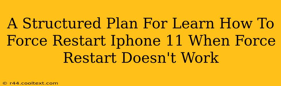 A Structured Plan For Learn How To Force Restart Iphone 11 When Force Restart Doesn't Work