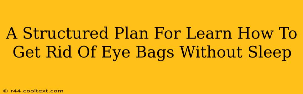 A Structured Plan For Learn How To Get Rid Of Eye Bags Without Sleep