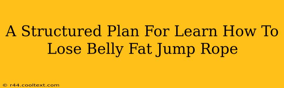 A Structured Plan For Learn How To Lose Belly Fat Jump Rope