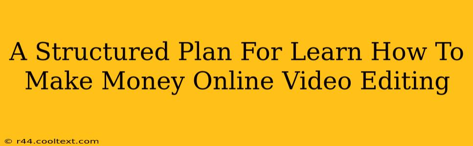 A Structured Plan For Learn How To Make Money Online Video Editing