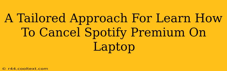 A Tailored Approach For Learn How To Cancel Spotify Premium On Laptop