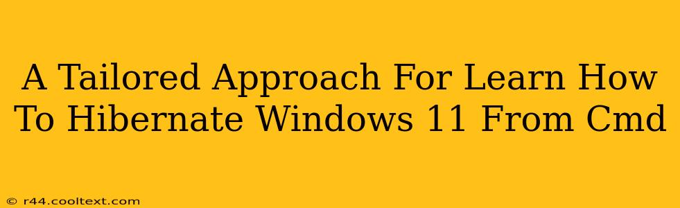 A Tailored Approach For Learn How To Hibernate Windows 11 From Cmd