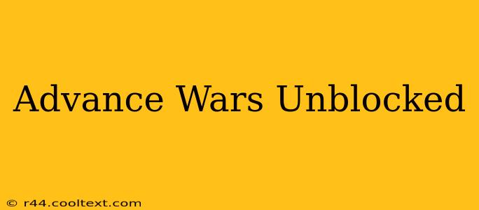 Advance Wars Unblocked