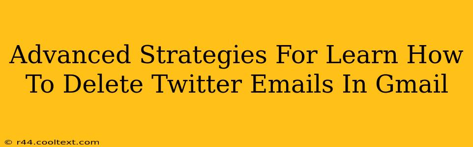 Advanced Strategies For Learn How To Delete Twitter Emails In Gmail