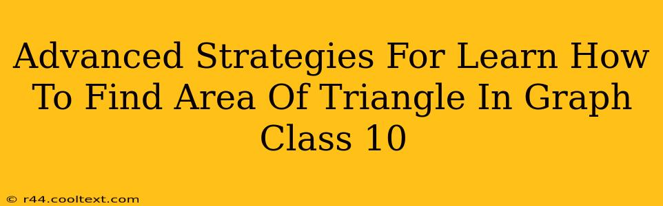 Advanced Strategies For Learn How To Find Area Of Triangle In Graph Class 10