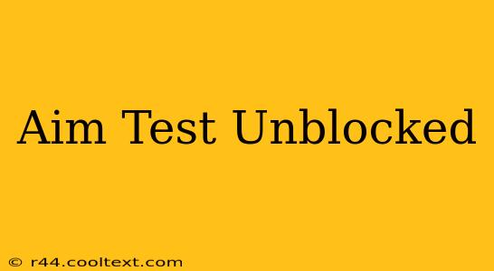 Aim Test Unblocked