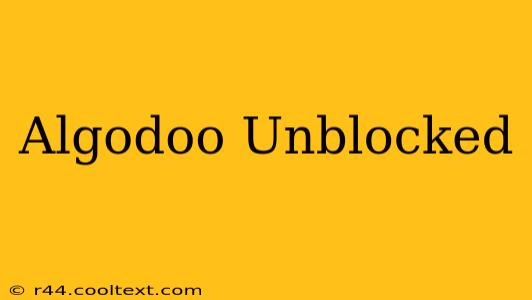 Algodoo Unblocked