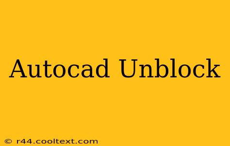 Autocad Unblock