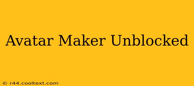 Avatar Maker Unblocked