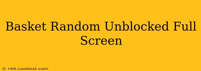 Basket Random Unblocked Full Screen