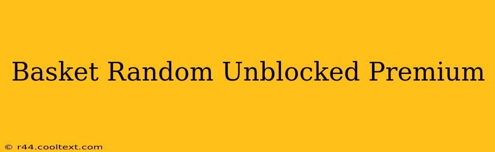 Basket Random Unblocked Premium