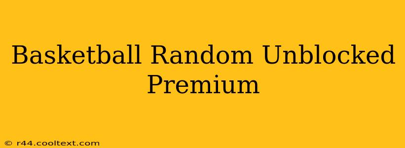 Basketball Random Unblocked Premium