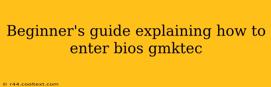 Beginner's guide explaining how to enter bios gmktec