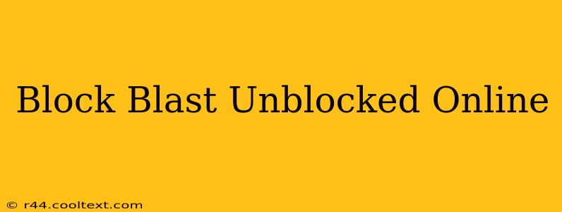 Block Blast Unblocked Online