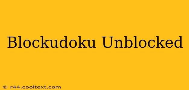 Blockudoku Unblocked