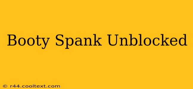 Booty Spank Unblocked