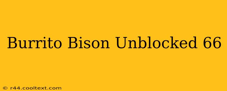 Burrito Bison Unblocked 66