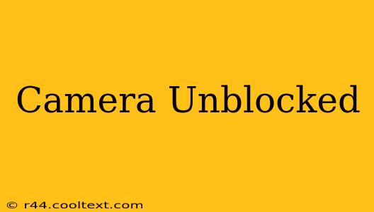 Camera Unblocked